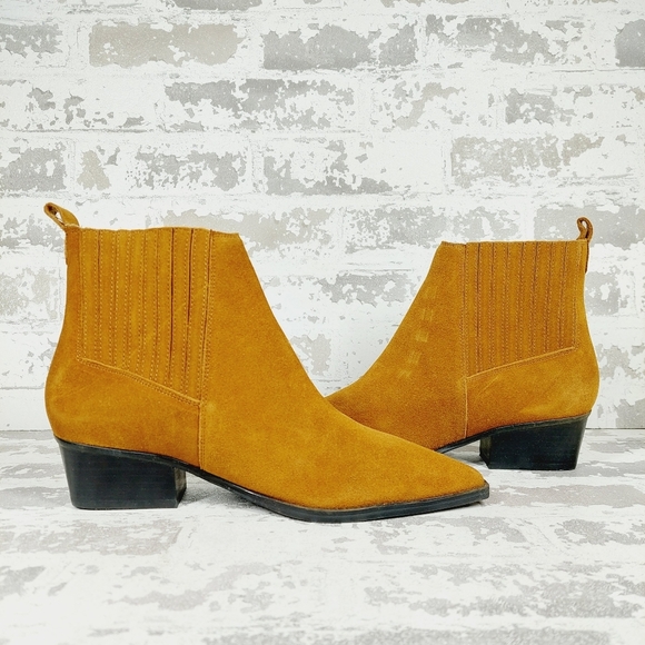 New Marc Fisher LTD Yarita Natural Pointed Toe Bootie W616 - Picture 5 of 11